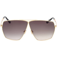 Tom Ford Women's Sunglasses - Stella Shiny Deep Gold Metal Square Frame | FT1185 6730B ,