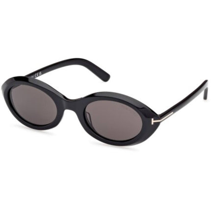 Tom Ford Women's Sunglasses - Carmen Shiny Black Acetate Oval Frame | FT1186 5101A ,