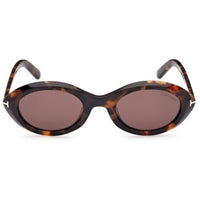 Tom Ford Women's Sunglasses - Carmen Dark Havana Acetate Oval Frame | FT1186 5152E ,