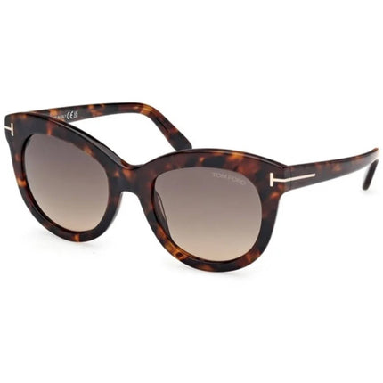 Tom Ford Women's Sunglasses - Odette Dark Havana Acetate Cat Eye Frame | FT1189 5352F ,