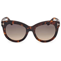 Tom Ford Women's Sunglasses - Odette Dark Havana Acetate Cat Eye Frame | FT1189 5352F ,