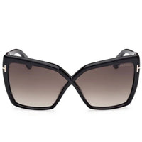 Tom Ford Women's Sunglasses - Fiore Shiny Black Acetate Cat Eye Frame | FT1195 6301B ,