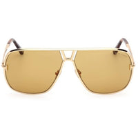 Tom Ford Men's Sunglasses - Stavros Shiny Deep Gold Metal Navigator | FT1204 6330E ,