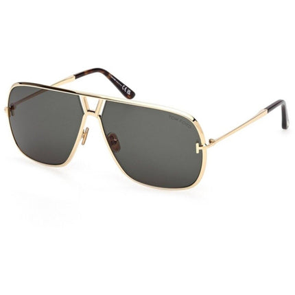 Tom Ford Men's Sunglasses - Stavros Shiny Deep Gold Metal Navigator | FT1204 6330N ,