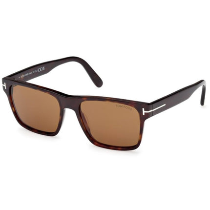 Tom Ford Men's Sunglasses - Calder Dark Havana Acetate Square Frame | FT1205 5552E ,
