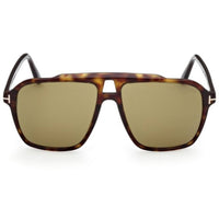 Tom Ford Men's Sunglasses - Autari Dark Havana Plastic Navigator Frame | FT1209 5652N ,