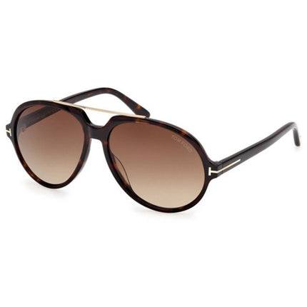 Tom Ford Men's Sunglasses - Aalto Dark Havana Plastic Navigator Frame | FT1210 5952F ,