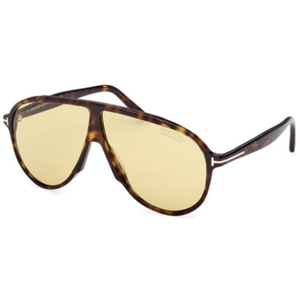 Tom Ford Men's Sunglasses - Vladimir Dark Havana Plastic Navigator | FT1211 6552E ,