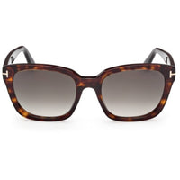 Tom Ford Women's Sunglasses - Haylay Dark Havana Plastic Square Frame | FT1216 5352B ,