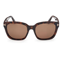 Tom Ford Women's Sunglasses - Haylay Dark Havana Plastic Square Frame | FT1216 5352H ,