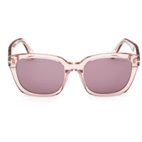 Tom Ford Women's Sunglasses - Haylay Shiny Pink Plastic Square Frame | FT1216 5372Y ,
