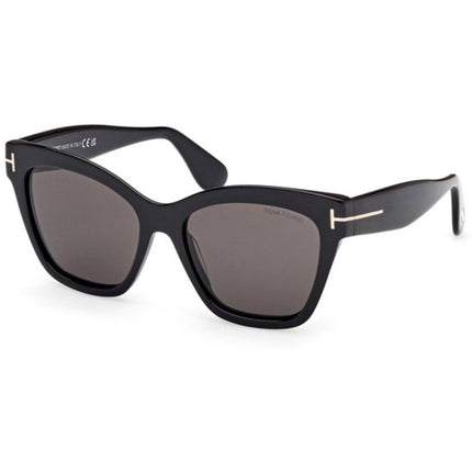 Tom Ford Women's Sunglasses - Elvira Shiny Black Plastic Cat Eye Frame | FT1217 5501A ,