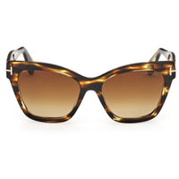 Tom Ford Women's Sunglasses - Elvira Coloured Havana Cat Eye Frame | FT1217 5555F ,