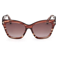 Tom Ford Women's Sunglasses - Elvira Coloured Havana Cat Eye Frame | FT1217 5555T ,