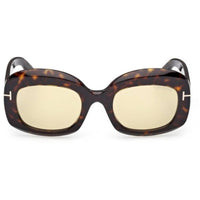 Tom Ford Women's Sunglasses - Carmen-02 Dark Havana Full Rim Frame | FT1219 5352E ,