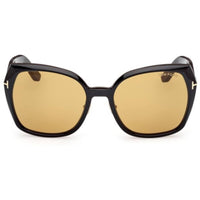 Tom Ford Women's Sunglasses - Plum Shiny Black Butterfly Shape Frame | FT1223 5801E ,