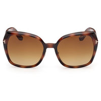 Tom Ford Women's Sunglasses - Plum Blonde Havana Butterfly Full Rim | FT1223 5853F ,