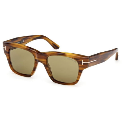 Tom Ford Men's Sunglasses - Caine-02 Coloured Havana Acetate Square | FT1280 5355N ,