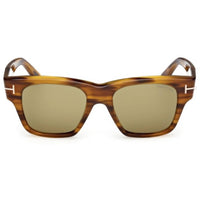 Tom Ford Men's Sunglasses - Caine-02 Coloured Havana Acetate Square | FT1280 5355N ,