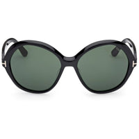 Tom Ford Women's Sunglasses - Annabelle-02 Shiny Black Acetate Frame | FT1282 6001N ,