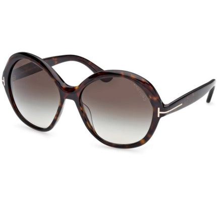 Tom Ford Women's Sunglasses - Annabelle-02 Dark Havana Acetate Frame | FT1282 6052B ,