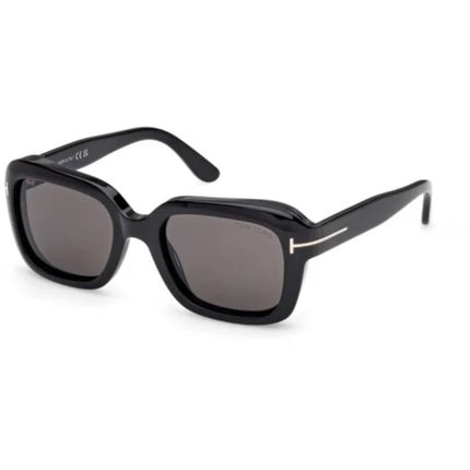 Tom Ford Women's Sunglasses - Natalia-02 Shiny Black Acetate Square | FT1283 5201A ,
