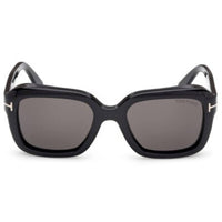 Tom Ford Women's Sunglasses - Natalia-02 Shiny Black Acetate Square | FT1283 5201A ,