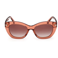 Tom Ford Women's Sunglasses - Linda-02 Shiny Orange Acetate Cat Eye | FT1285 5342F ,