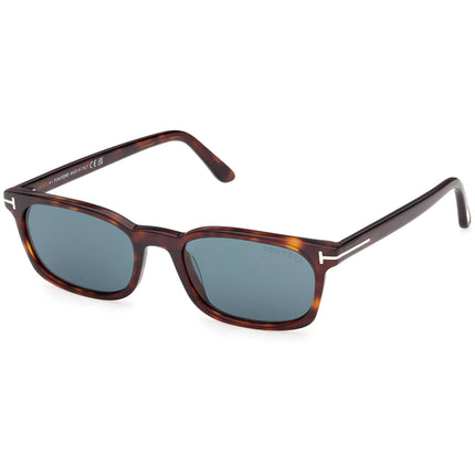 Tom Ford Men's Sunglasses - Miles-02 Red Havana Acetate Rectangular | FT1300 5354V ,