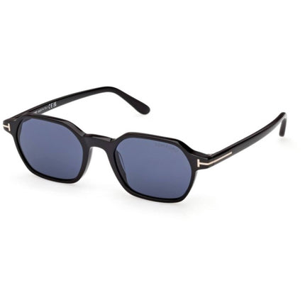 Tom Ford Men's Sunglasses - Joey-02 Shiny Black Acetate Rectangular | FT1301 5101V ,