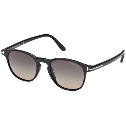 Tom Ford Men's Sunglasses - Holt-02 Shiny Black Acetate Square Frame | FT1302 5001B ,