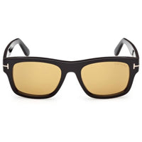Tom Ford Men's Sunglasses - Smith-02 Shiny Black Acetate Square Frame | FT1303 5301E ,