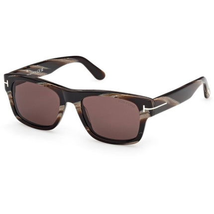 Tom Ford Men's Sunglasses - Smith-02 Coloured Horn Acetate Square Frame | FT1303 5364E ,