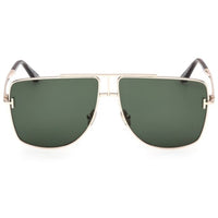 Tom Ford Unisex Sunglasses - Eliott-02 Shiny Rose Gold Full Rim Frame | FT1307 5928N ,