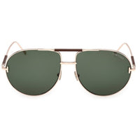 Tom Ford Unisex Sunglasses - Lou-02 Shiny Rose Gold Metal Navigator | FT1308 6228N ,