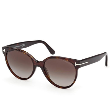 Tom Ford Women's Sunglasses - Tallulah-02 Dark Havana Acetate Round | FT1311 5652B ,