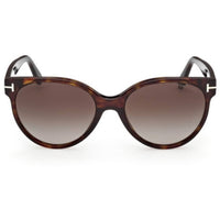 Tom Ford Women's Sunglasses - Tallulah-02 Dark Havana Acetate Round | FT1311 5652B ,