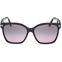 Tom Ford Women's Sunglasses - Iris-02 Shiny Black Acetate Butterfly | FT1312 5601B ,