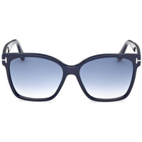 Tom Ford Women's Sunglasses - Iris-02 Shiny Blue Acetate Butterfly | FT1312 5690W ,