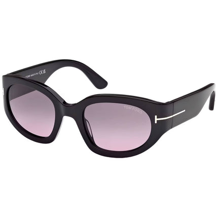 Tom Ford Women's Sunglasses - Arizona-02 Shiny Black Cat Eye Frame | FT1313 5301B ,