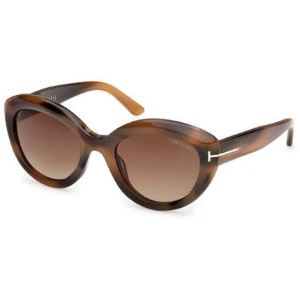 Tom Ford Women's Sunglasses - Stacy-02 Coloured Havana Full Rim Frame | FT1316 5355F ,