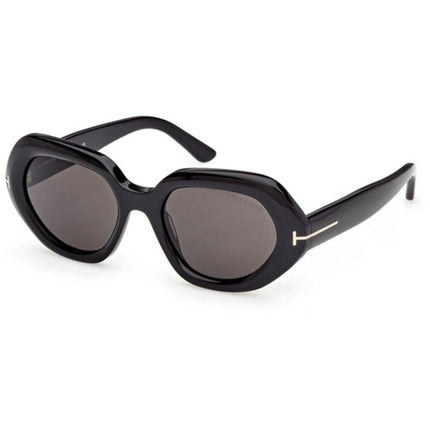 Tom Ford Women's Sunglasses - April-02 Shiny Black Geometric Frame | FT1317 5101A ,