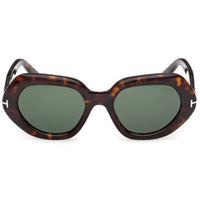 Tom Ford Women's Sunglasses - April-02 Dark Havana Geometric Frame | FT1317 5152N ,