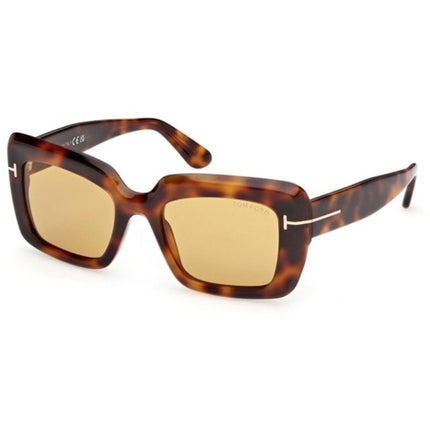 Tom Ford Women's Sunglasses - Leila-02 Blonde Havana Acetate Square | FT1318 5253E ,