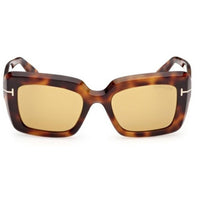 Tom Ford Women's Sunglasses - Leila-02 Blonde Havana Acetate Square | FT1318 5253E ,