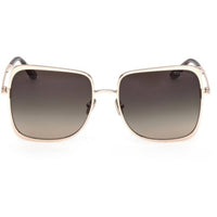 Tom Ford Women's Sunglasses - Tara-02 Shiny Rose Gold Metal Square | FT1319 5728B ,