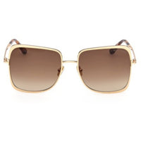 Tom Ford Women's Sunglasses - Tara-02 Shiny Deep Gold Metal Square | FT1319 5730F ,