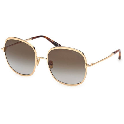 Tom Ford Women's Sunglasses - Sofia-02 Shiny Deep Gold Metal Square | FT1320 5730P ,