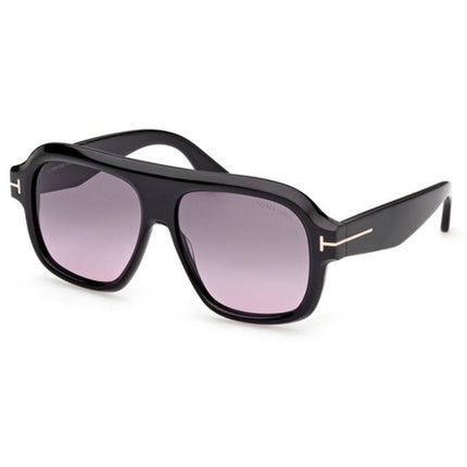 Tom Ford Women's Sunglasses - Rhonda-02 Shiny Black Navigator Frame | FT1324 5601B ,