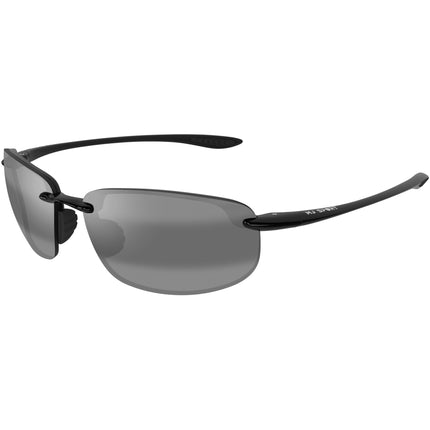Maui Jim Unisex Sunglasses - Gloss Black Injected Plastic Rimless Frame | MJ0407S-001 ,